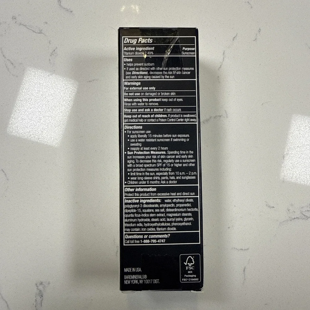 bareMinerals Original Liquid Mineral Foundation SPF 20 Neutral Dark 24 1oz New